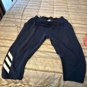 Navy Blue 3/4th adidas Bottoms